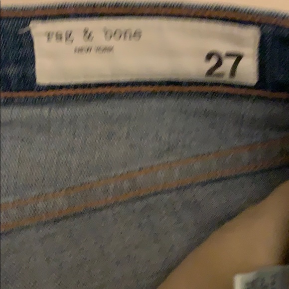 Rag & Bone stovepipe step hem jeans - Picture 3 of 8